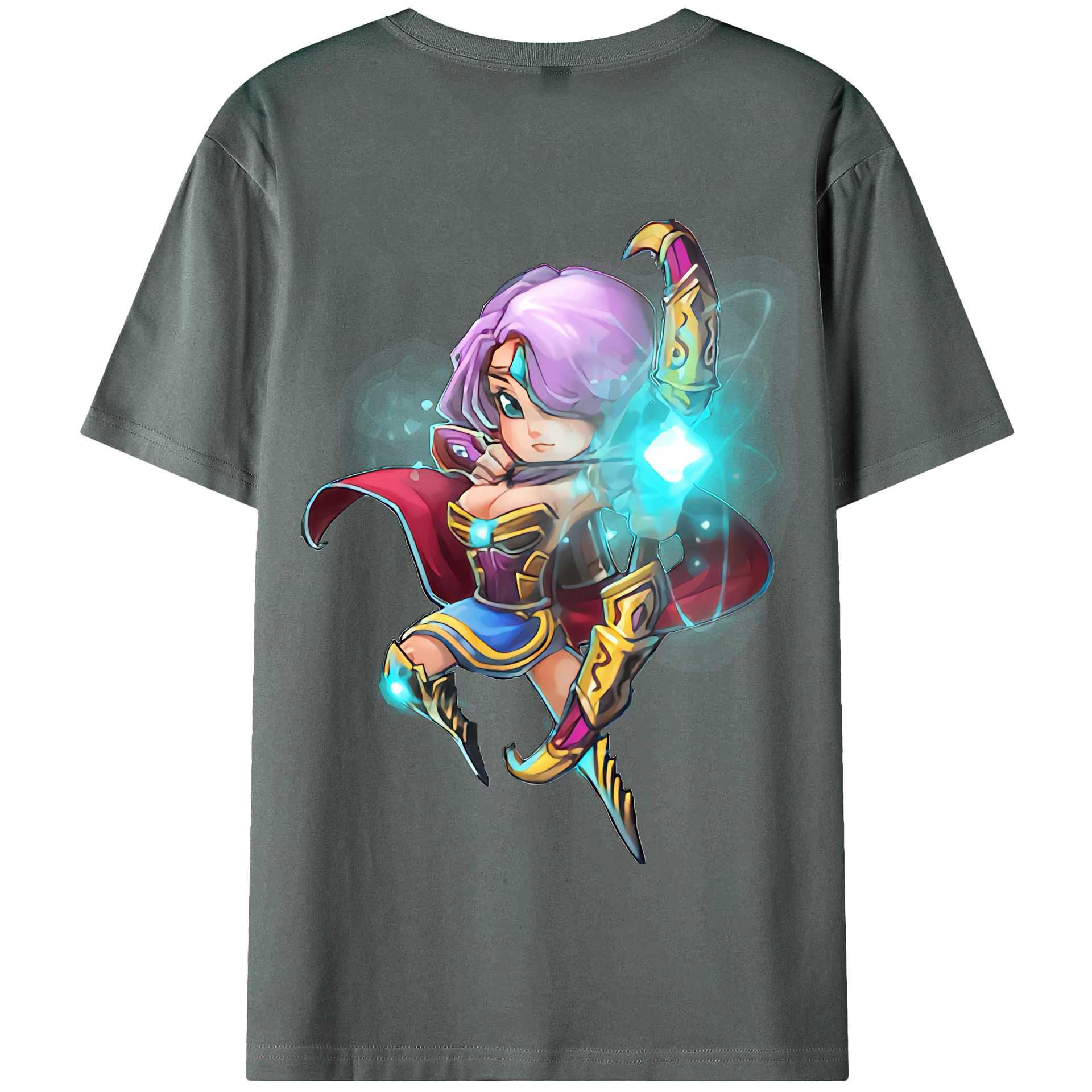 リーグ・オブ・レジェンド League of Legends LOL 綿100％半袖Tシャツ（背面プリント）